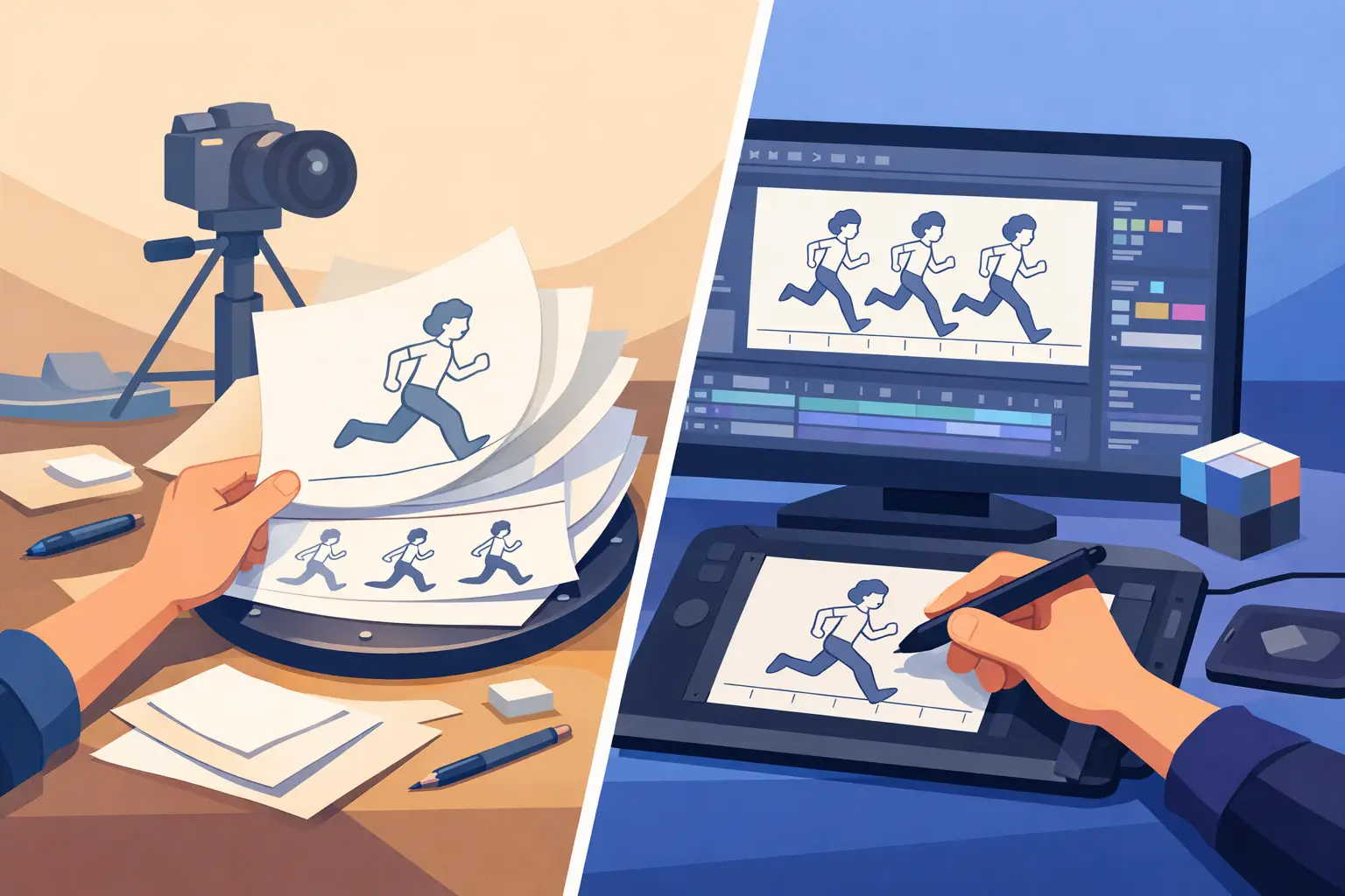 Paper Animation vs Digital for 2D Animators